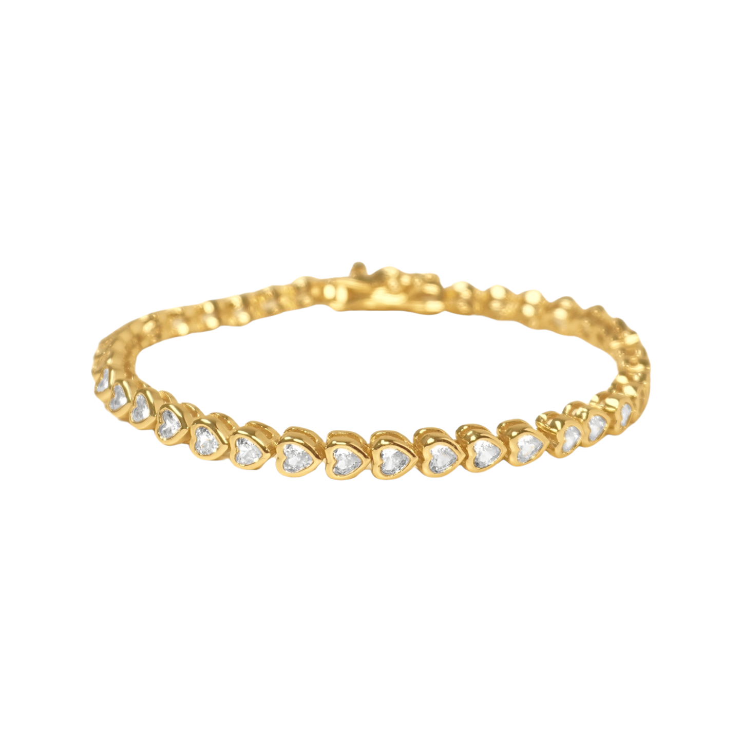 Heart Tennis Bracelet