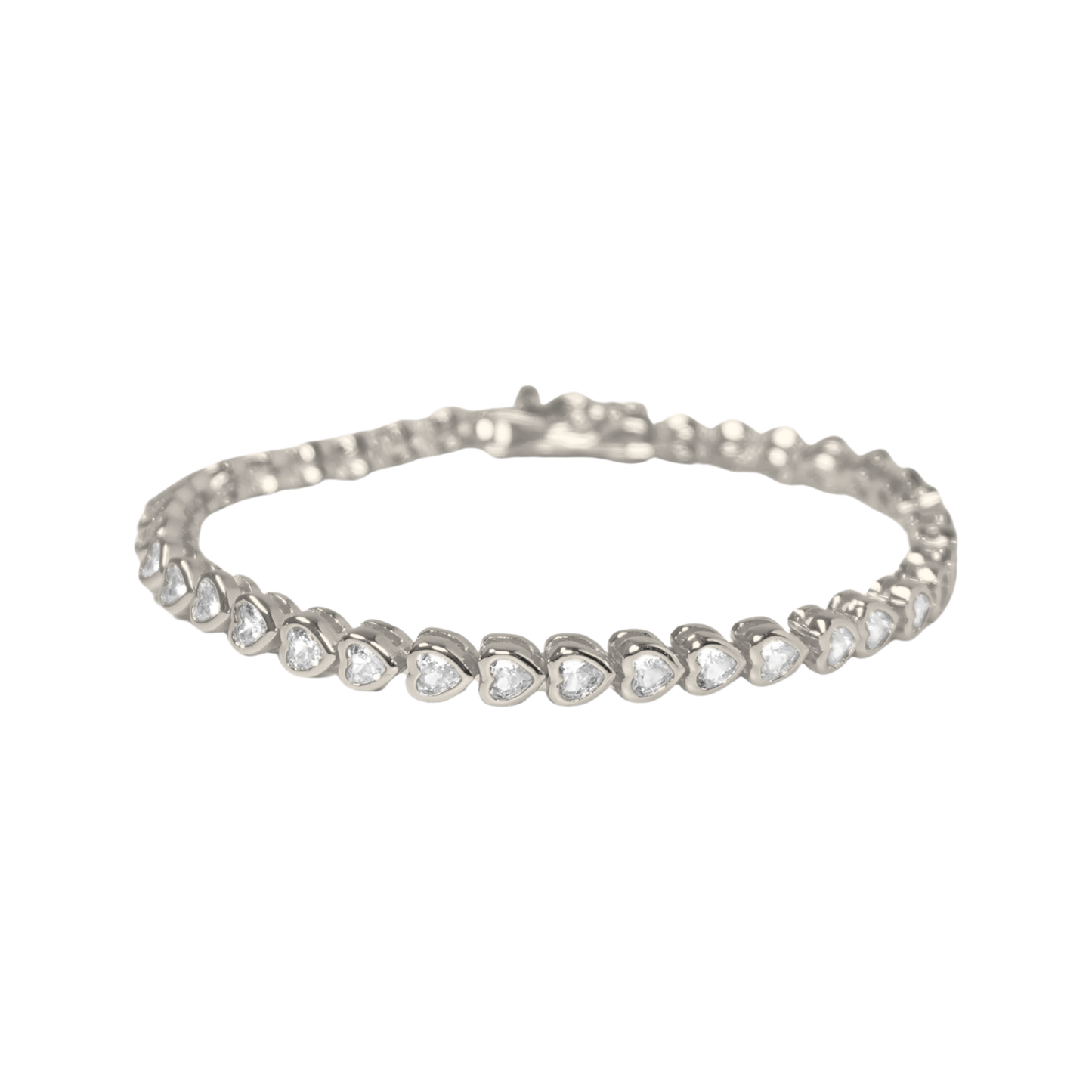 Heart Tennis Bracelet