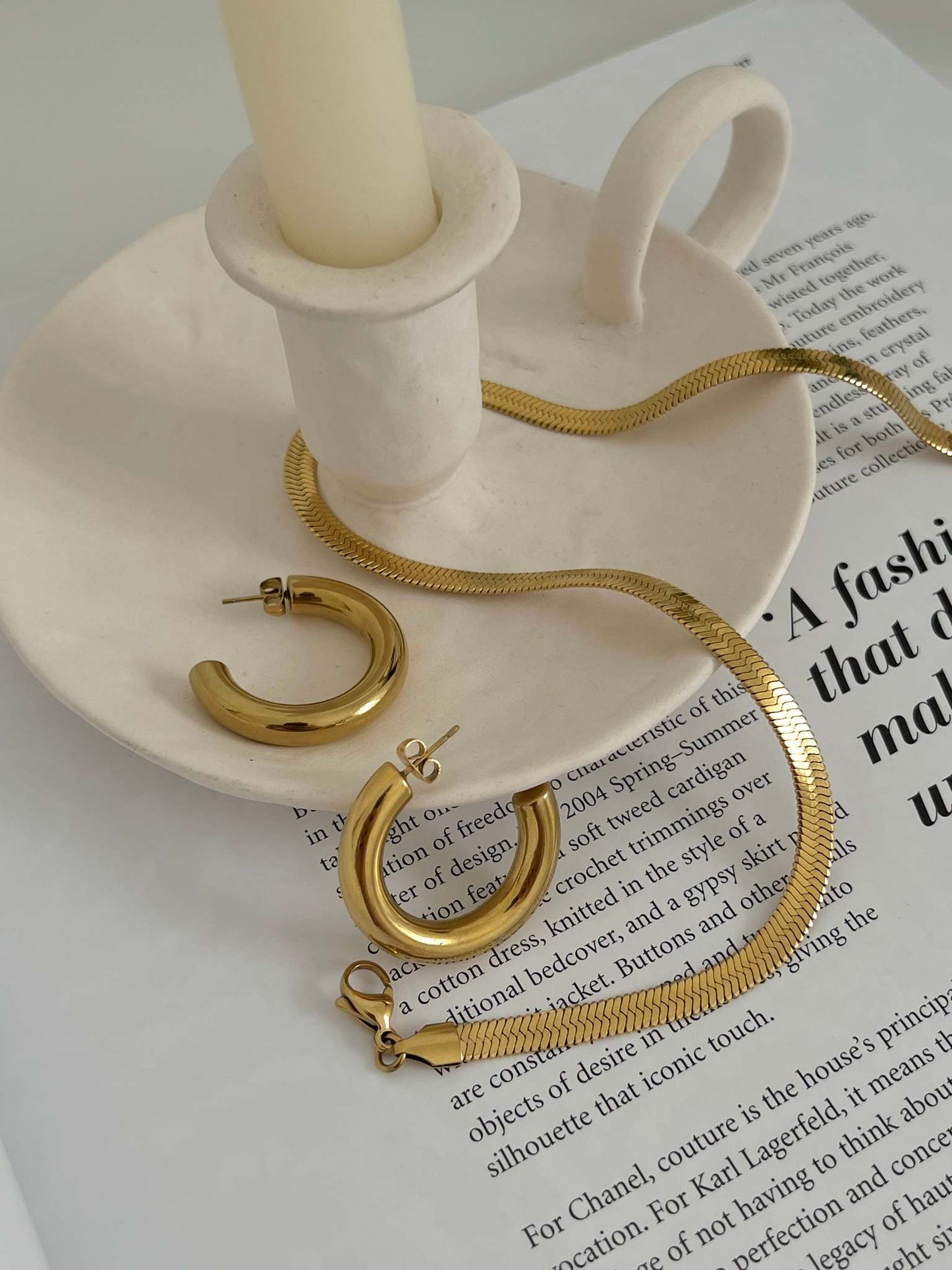 Classic Hoops Large | 18k Gold Plated