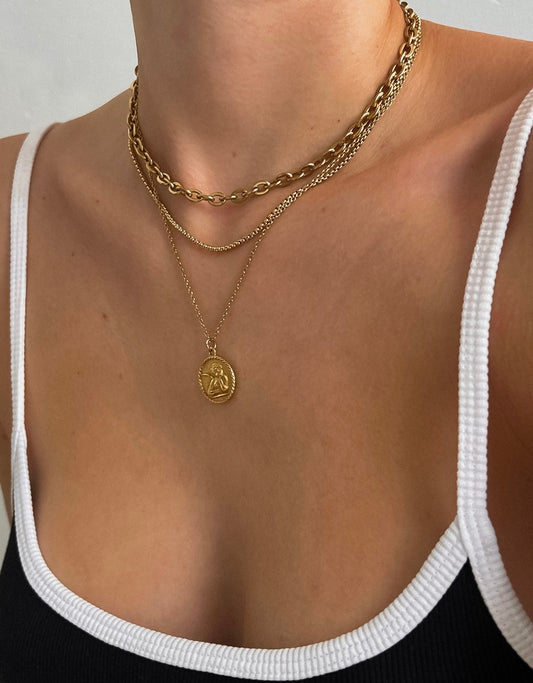 Angelique Necklace | 18k Gold Plated