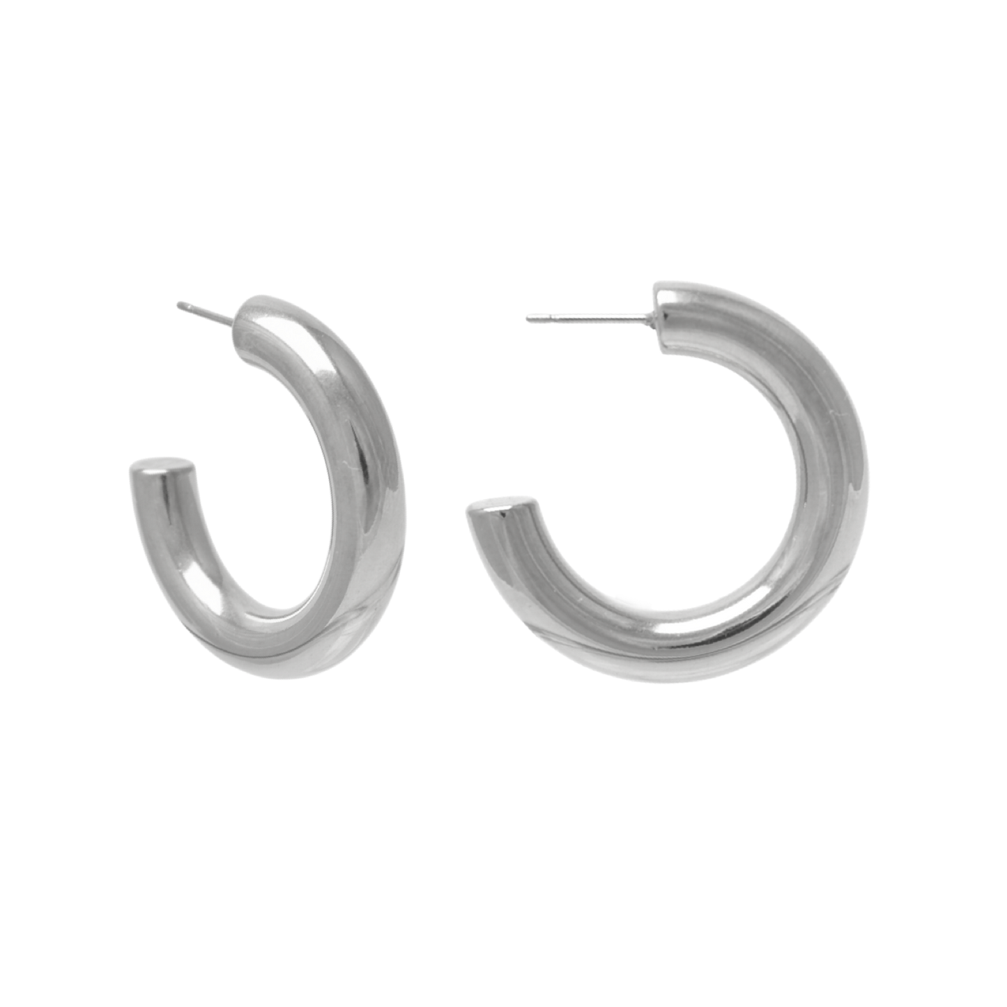 Classic Hoops Large | Silver