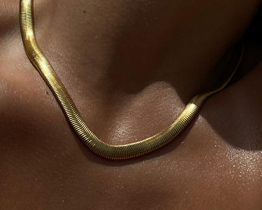 Jade Necklace | 18k Gold Plated