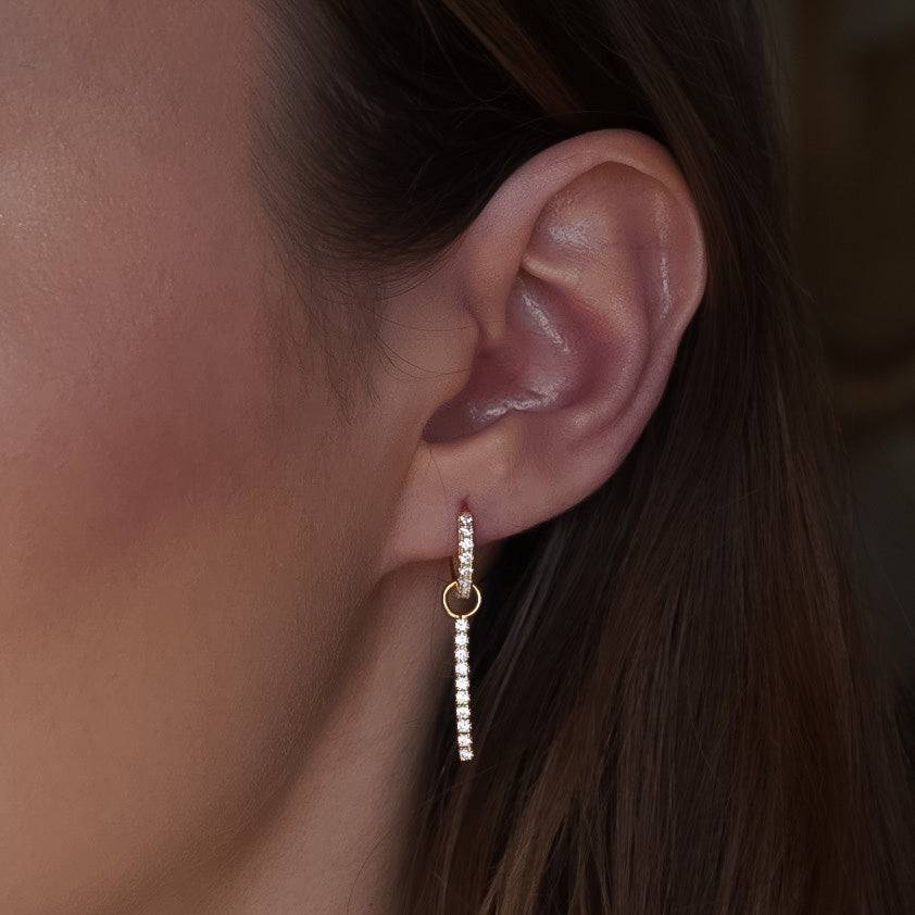 Eternity Bar Charm | 925 Sterling Silver