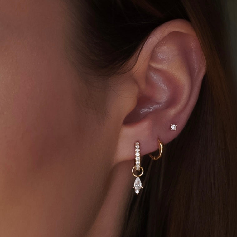 Pear Charm | 925 Sterling Silver