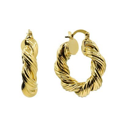 Gaia Hoop Earrings | 18k Gold Plated