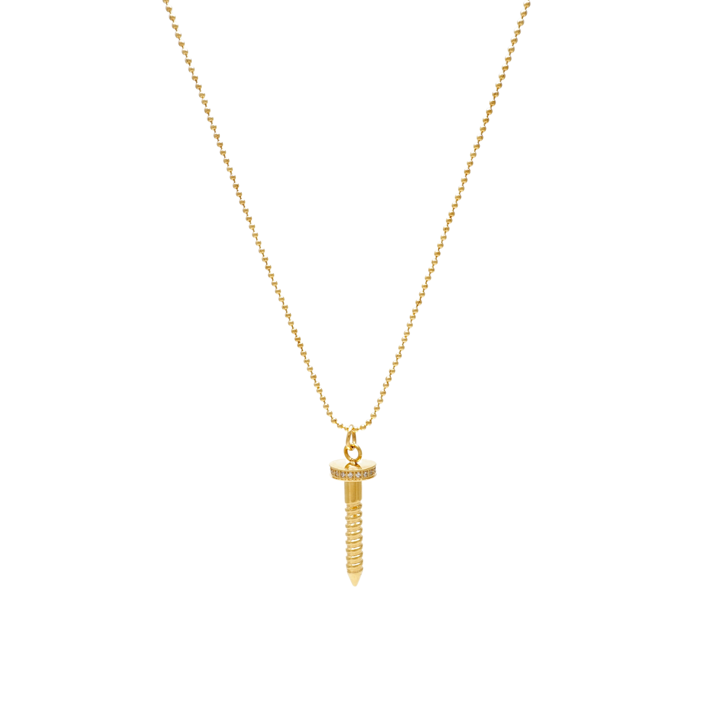 Screw Necklace | 18k Gold Plated