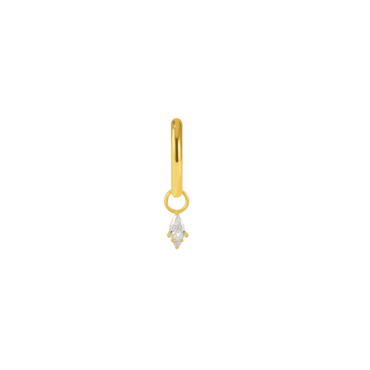Pear Charm | 925 Sterling Silver